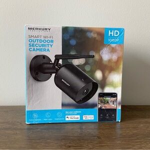 Merkury Black Outdoor Security Camera